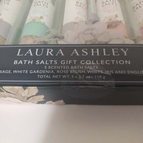 Laura Ashley Bath Salts Gift Collection Five Bottles of Salts Variety - Picture 3 of 11